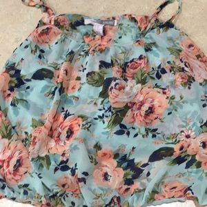 Floral tank top